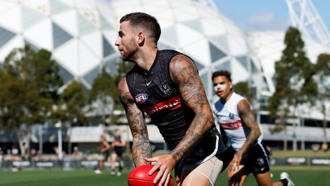 Jeremy Howe is in doubt for opening round on Saturday night. Picture: Dylan Burns/AFL Photos via Getty Images