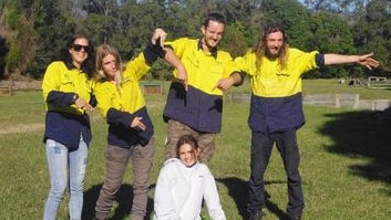 Tigerlily Boyce (left) was among Tarci Carey’s (second from right) friends and family who refused to give up the search for the missing 22-year-old.