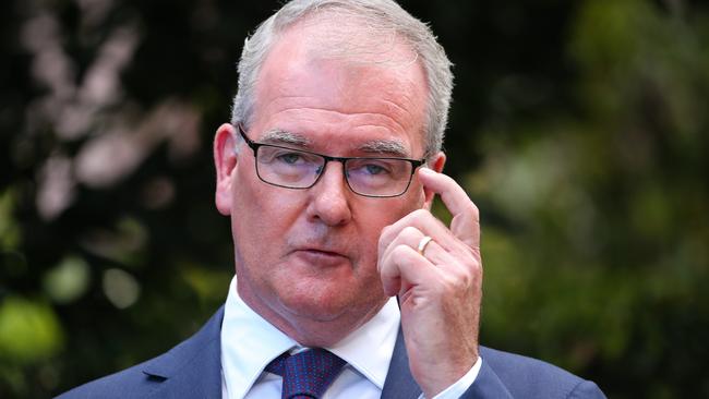 Attorney General Michael Daley addresses the media in a press conference to make an announcement in Sydney. Picture: NCA Newswire / Gaye Gerard