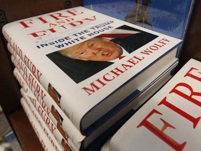 ’Fire and Fury’ is already a bestseller. Picture: AP Photo/Steve Helber