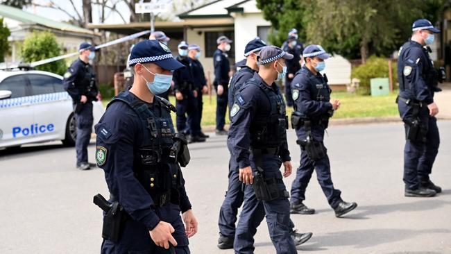 Police say they are working to quell crime in the Sydney hot spots. Picture: NCA NewsWire / Jeremy Piper