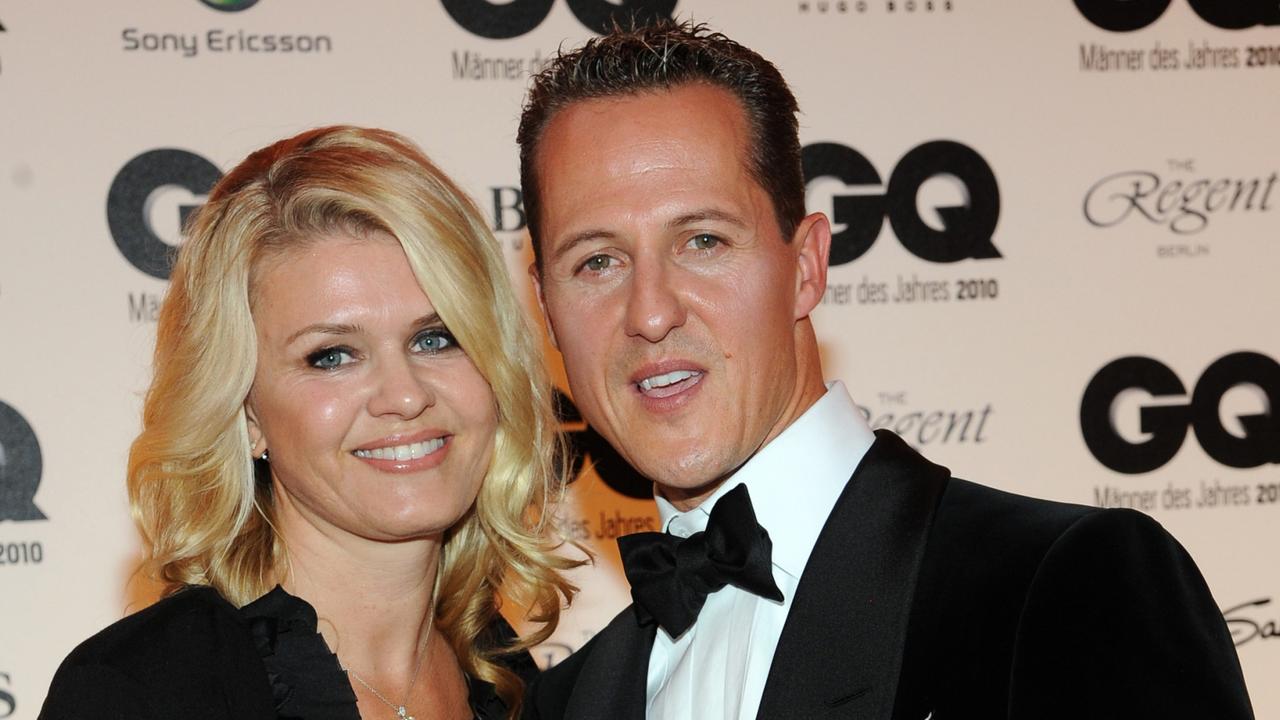 Michael Schumacher and his wife Corinna together in 2010.