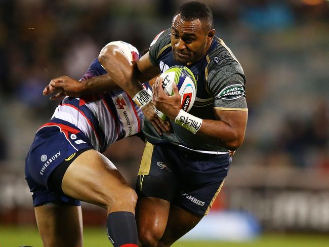 Tevita Kuridrani in action for the Brumbies.