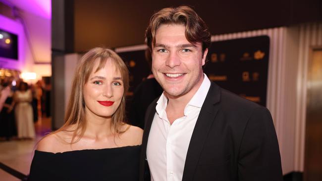 Georgie Jennings and Bryce Marchant at the Screen Forever SPA Awards at The Star Gold Coast for Gold Coast at Large. Picture, Portia Large.