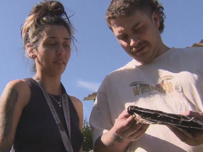 A Perth couple have lost their cat and their home after an iPad ignited while on charge. Picture: Channel 9