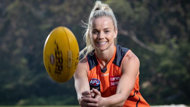 Giants AFLW draftee Emily Goodsir is preparing for her first season in AFLW.