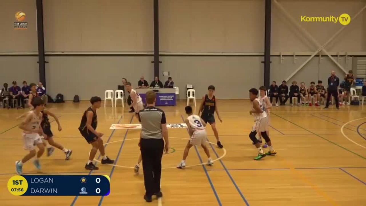 Replay: Logan Thunder v Darwin Cyclones (Boys Shield quarter) - 2024 Basketball Australia U14 Club Championships Day 4