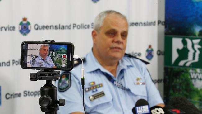 Queensland Police Superintendent Geoff Sheldon has detailed the police efforts to contain and reduce rioting in Aurukun, following the stabbing murder of a 37-year-old man in the indigenous community. PICTURE: BRENDAN RADKE