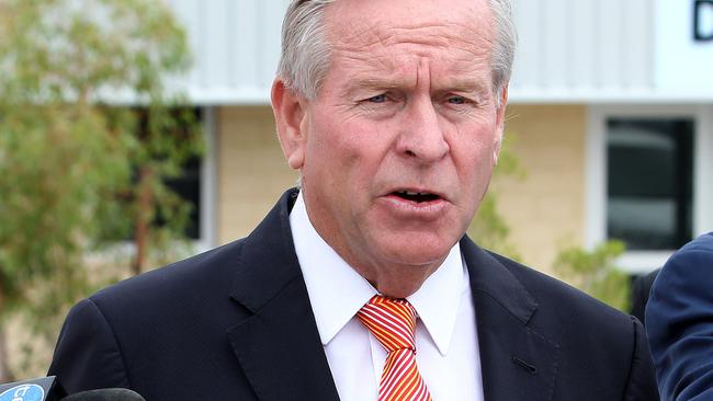 Premier Colin Barnett yesterday visited the soon-to-open Carnaby Rise Primary School at East Landsdale in Perth’s northern suburbs. Picture: Colin Murty