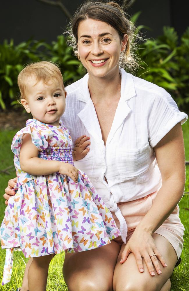 Rose Alexander with 16-month-old daughter Bronte. Picture: Nigel Hallett