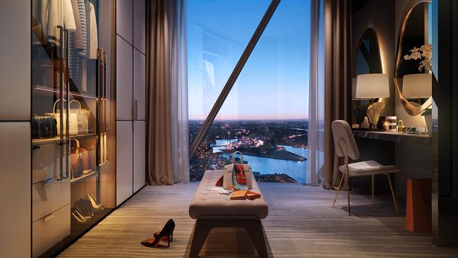 An interior of one of the Barangaroo apartments.