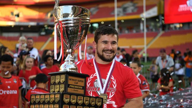 Redcliffe Dolphins captain Cameron Cullen after the 2018 ISC grand final.