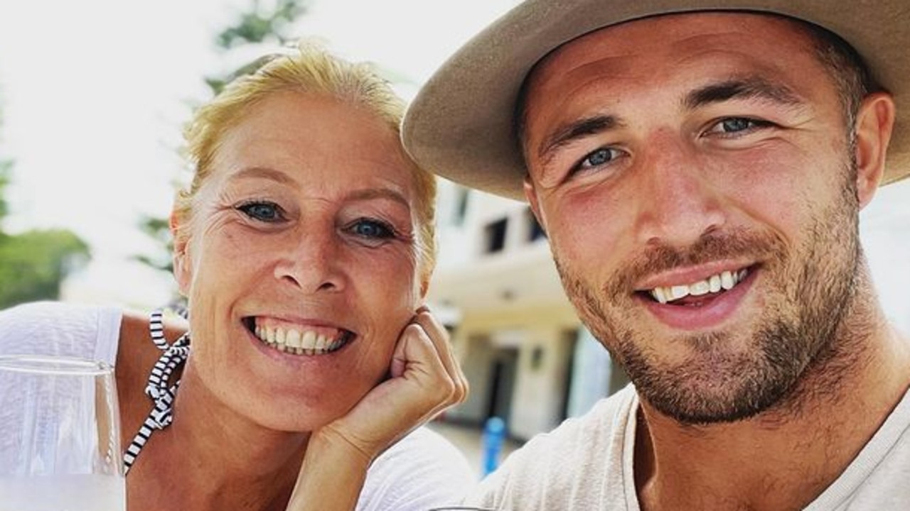 Sam Burgess with mum Julie. Photo: Instagram.