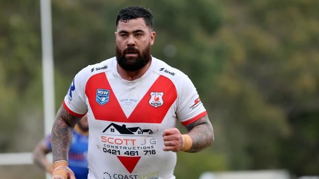 Andrew Fifita playing for Woy Woy on Sunday. Picture: Damian Shaw