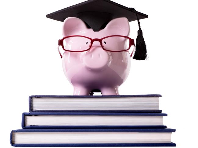 YOUR MONEY  ..  Graduate Piggy Bank / lessons in finance