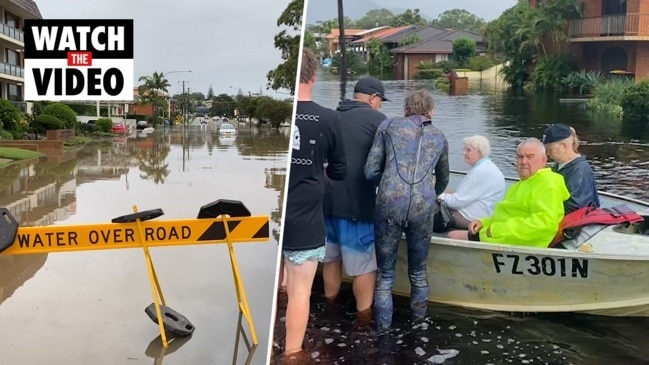 Flooding & rescues in Port Macquarie and North Haven