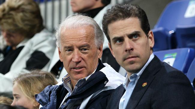 Hunter Biden’s laptop contained evidence of now US President Joe Biden’s involvement in overseas business dealings. Picture: Bruce Bennett/Getty Images