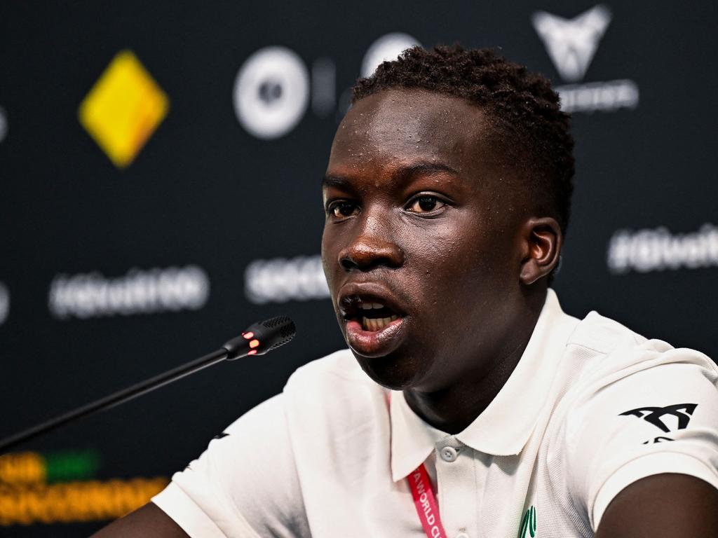 Piala Dunia FIFA 2022 Garang Kuol Socceroos, pratinjau konferensi pers, pemain termuda kedua di Qatar
