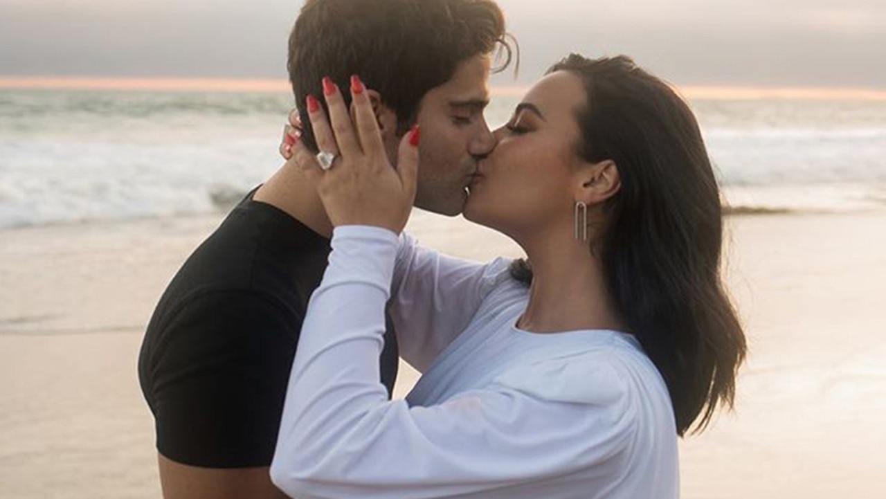 Demi Lovato and Max Ehrich were engaged in July.