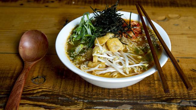 Vegan ramen. Picture: Jerad Williams