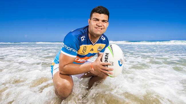 David Fifita is the Gold Coast Titans’ star signing for 2021. Pic: NIGEL HALLETT