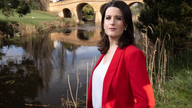 Tasmanian Liberal Senator Clair Chandler at Richmond in Southern Tasmania where she has her office. Senator Chandler is fighting a discrimination complaint over her public comments on transgender issues. Picture: Peter Mathew