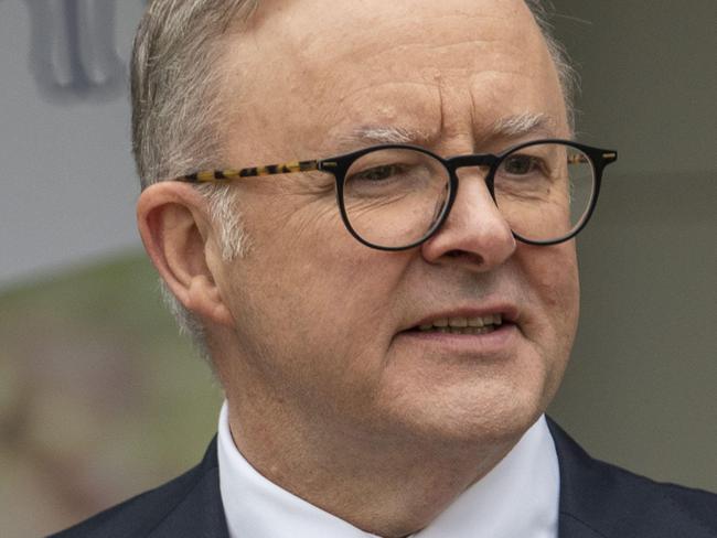 SYDNEY AUSTRALIA - NewsWire Photos, 8 JUNE, 2023: The Prime Minister, Anthony Albanese in Kemps Creek with the Member for Werriwa, Anne Stanley to attend the opening of the NSW Animal Welfare League.Picture: NCA NewsWire / Simon Bullard