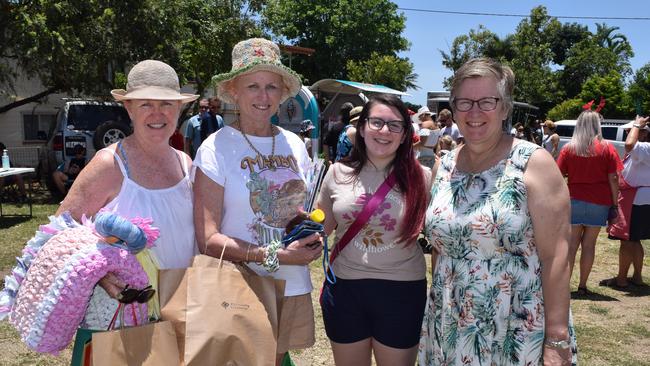 (From left) Helen Iliff, Jenny Napier, Emma Zischke and Jean Covey at the Proserpine Community Christmas Market on Sunday, December 13. Photo: Elyse Wurm