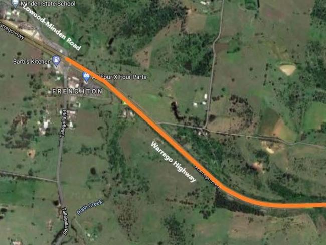 Roadworks along the Warrego Highway at Minden are causing traffic congestion issues.