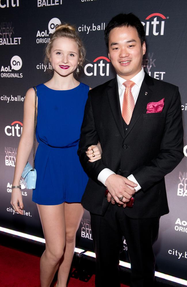 Claire von Enck and Winston Nguyen at Tribeca Cinemas on November 4, 2013 in New York City. Picture: Getty Images