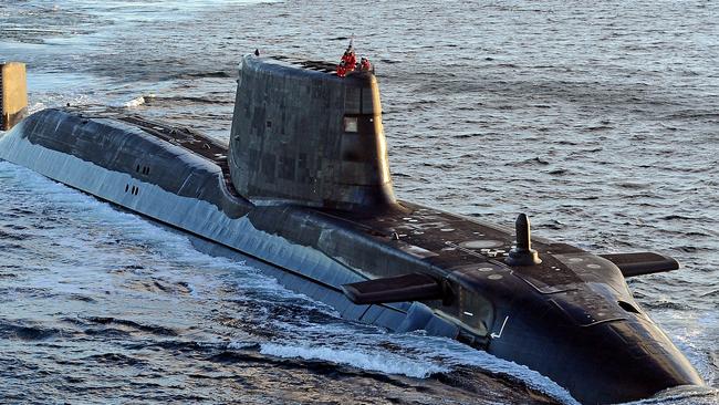 British Astute-class submarine HMS Ambush.