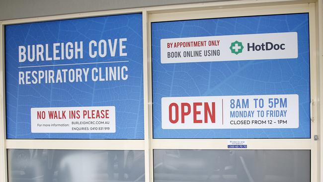 There are four respiratory clinics across the Gold Coast, including one at Burleigh, freeing up GPs for people to get their regular checks. Picture: Tertius Pickard