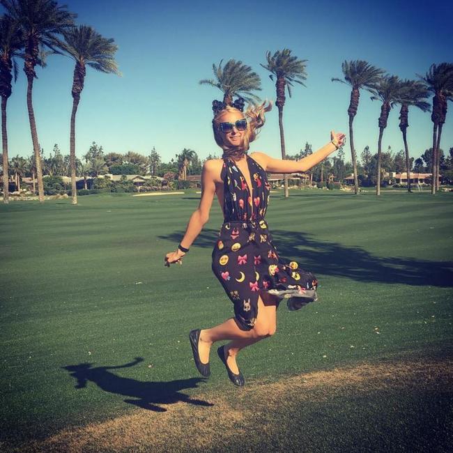 Coachella 2016 on social media... Paris Hilton. Picture: Instagram