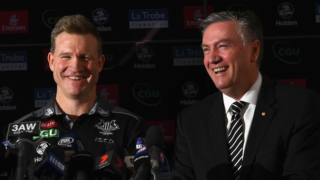 Nathan Buckley the coach and Eddie McGuire the president.