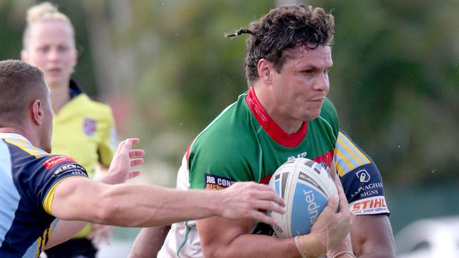 Broncos star James Roberts turned out for the Wynnum-Manly Seagulls. Picture: AAP