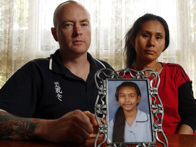 Vanidda and Fred Pattison, parents of missing schoolgirl Siriyakorn ‘Bung’ Siriboon, in their home in Boronia.