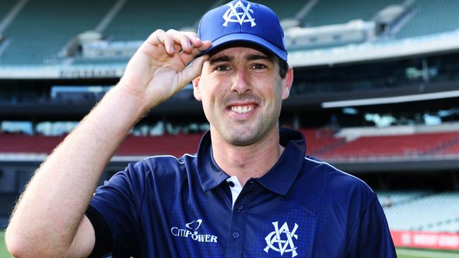 Tom O'Donnell of Victoria and his debut cap. (Photo by Mark Brake/Getty Images)