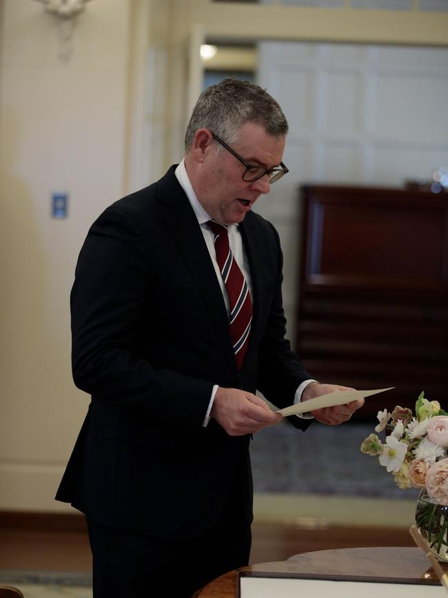 Queensland Senator Murray Watt sworn in to cabinet. Photo: Supplied