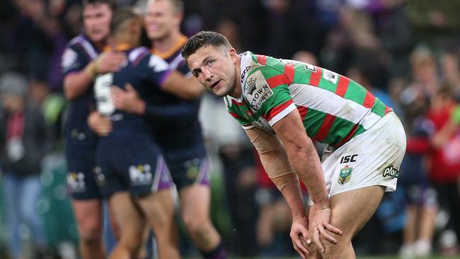 Burgess had a tough time against Melbourne. AAP Image/Hamish Blair.