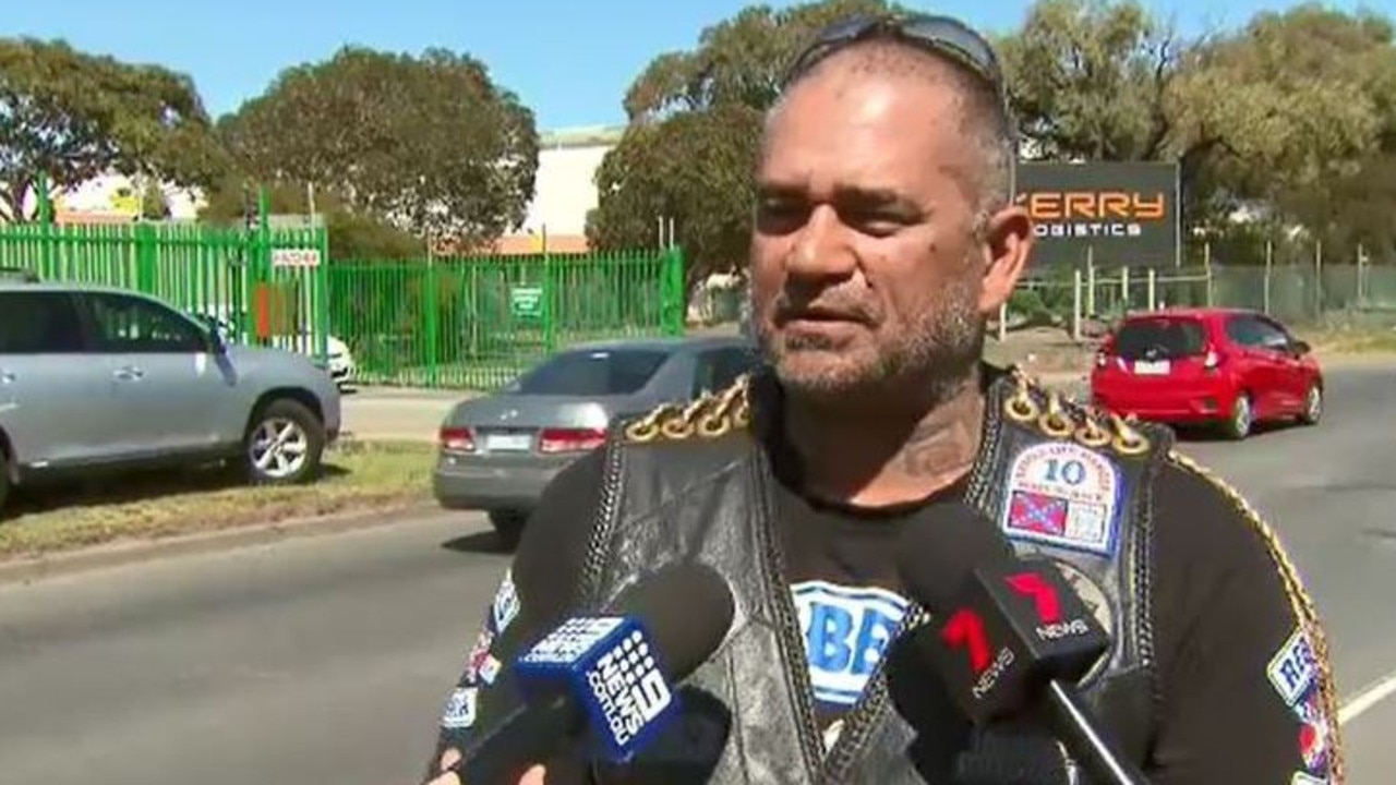 Former Rebels bikie member Dean Martin Picture: Nine news