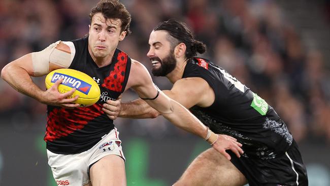 Midfielder Andrew McGrath is a potential future captain of Essendon. Picture: Michael Klein