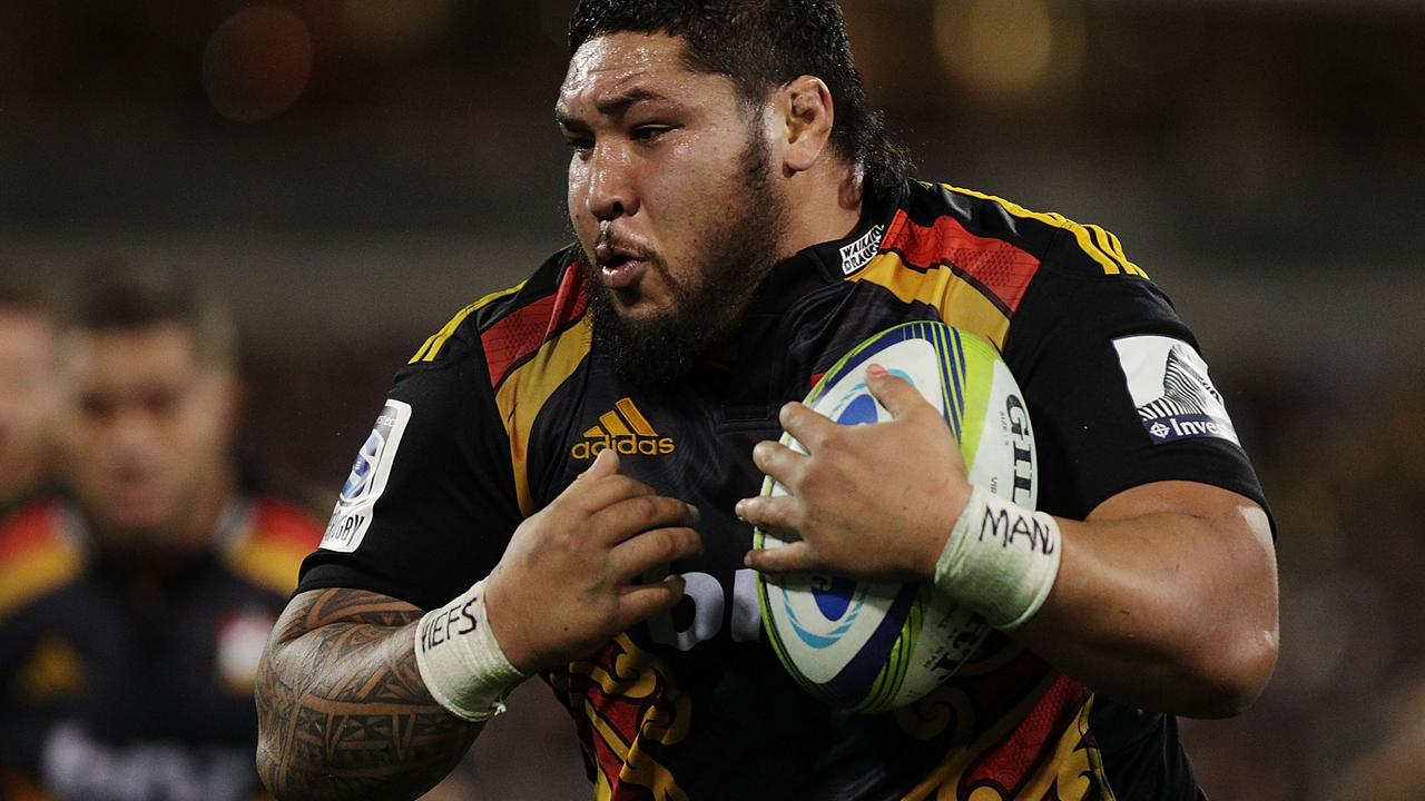 Ben Tameifuna pushes referee Glenn Jackson during ITM Cup clash for ...