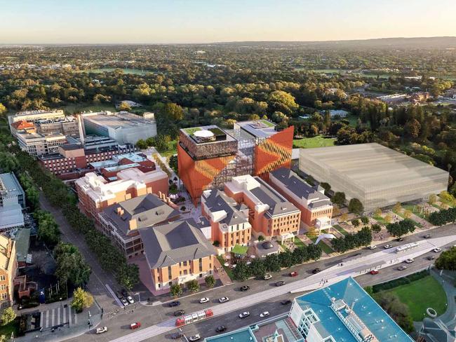 OLD ROYAL ADELAIDE HOSPTIAL SITE. New Lot 14 (old RAH site) artist impression