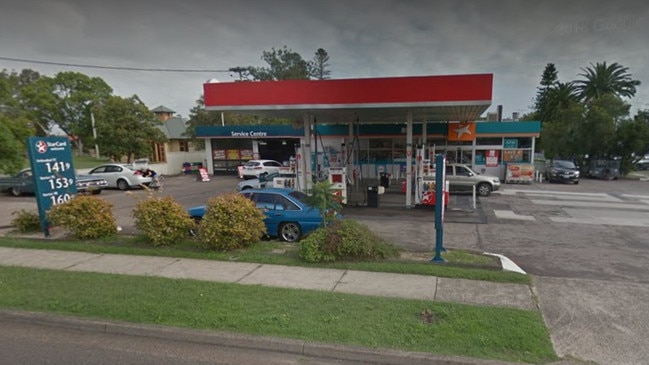 Caltex, Adelaide St Raymond Terrace. Joel Redman smashed the windows and stole Nutella and lollies. Google St view.