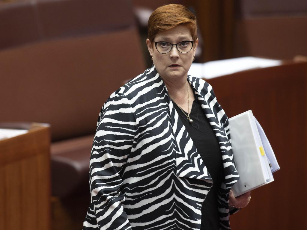 Foreign Affairs Minister Marise Payne was rumoured to be replacing Sinodinos in the US. Picture: NCA NewsWire / Gary Ramage