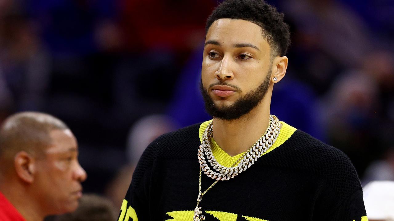 Ben Simmons was ice when returning to Philadelphia for the first time this year. Elsa/Getty Images/AFP.