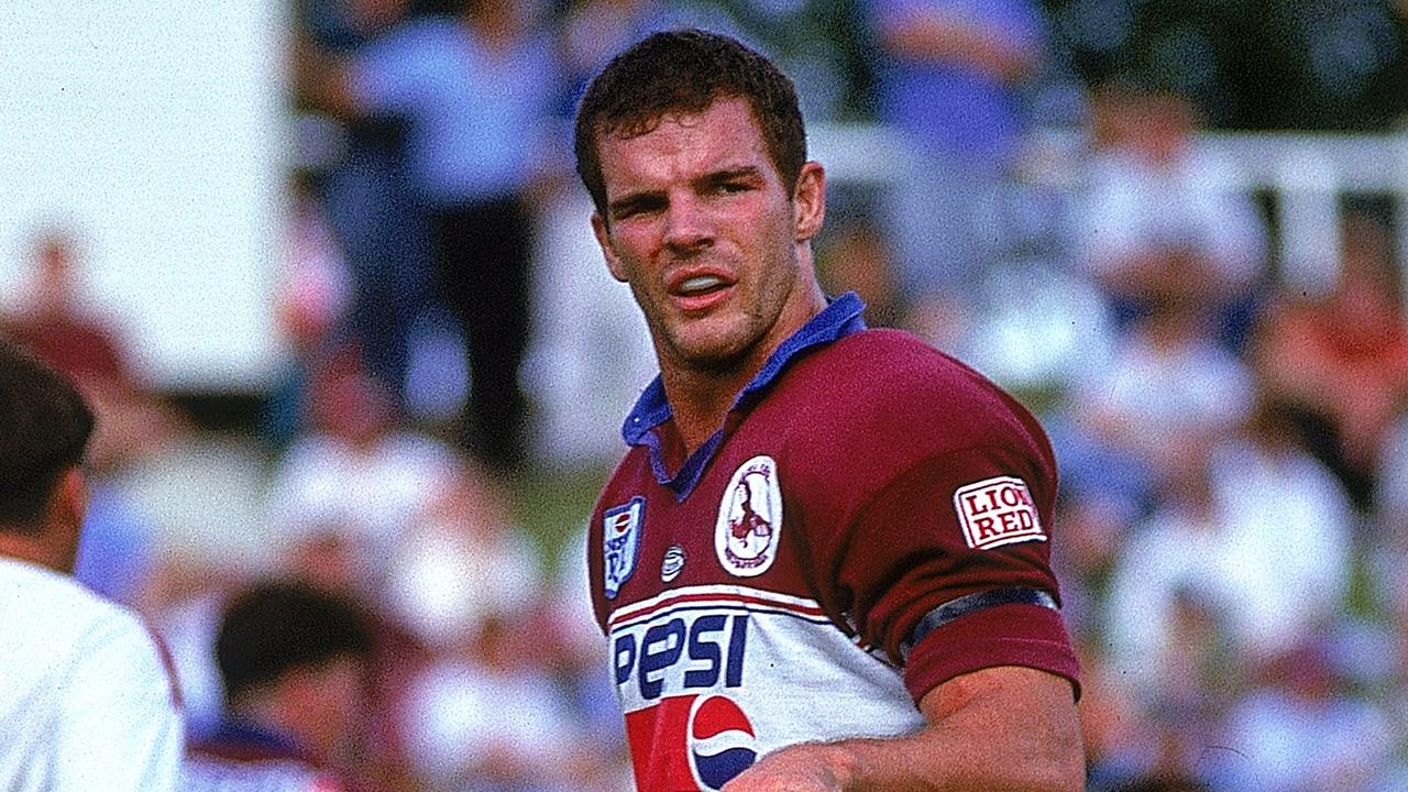 SYDNEY, AUSTRALIA - 1995: Ian Roberts of the Manly Sea Eagles in action during a ARL match held in Sydney, Australia. (Photo by Getty Images)