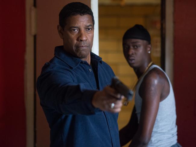 McCall is once again coming to the aid of the wayward and downtrodden in ‘The Equalizer 2’ — including a young neighbour played by Moonlight’s Ashton Sanders. Picture: Sony Pictures