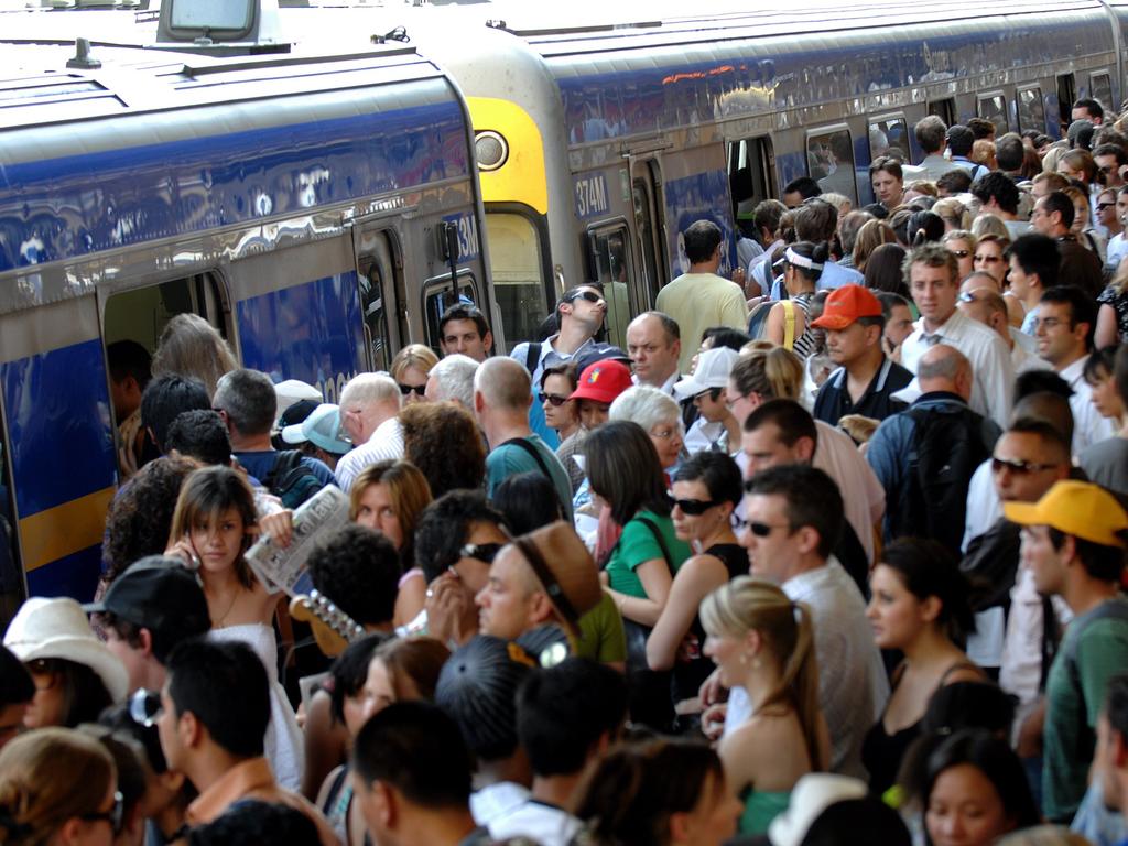 Monash University expert Graham Currie says an expansion of the rail network is important because it can handle high volumes. Picture: John Hargest