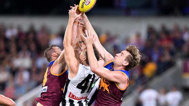 The Lions suffered stage fright when the lost to the Magpies in Round 5. Picture: Getty Images